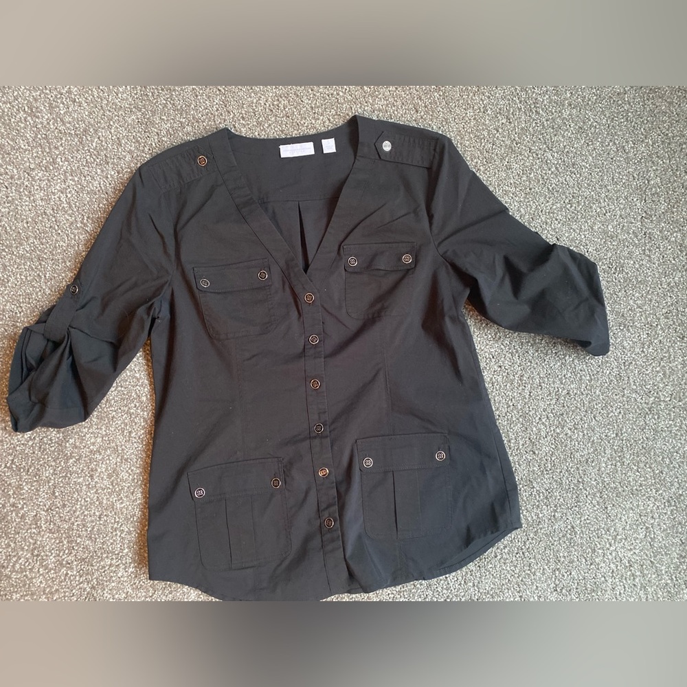 New York & Co - Black Button up